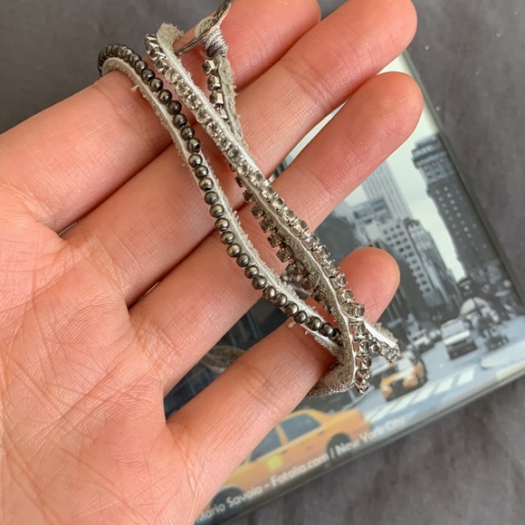 Anthropologie Leather Wrap Bracelet - Picture 3 of 4